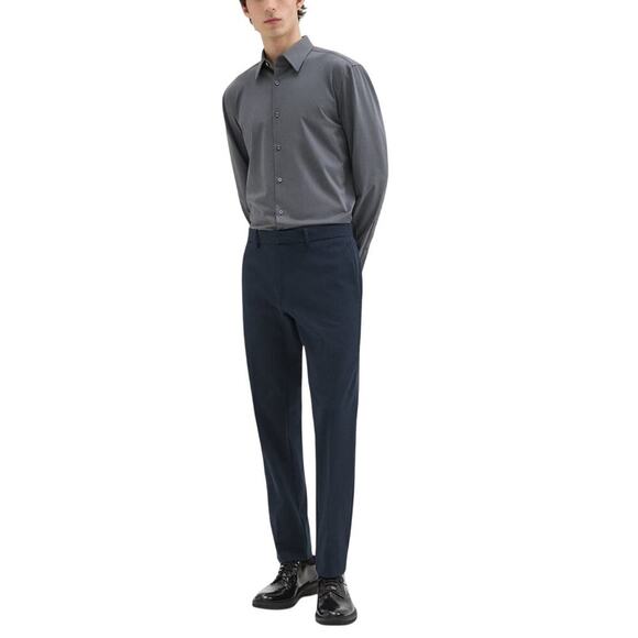 Theory Zaine T Nordic Wool Dress Pants – Navy Blue Size 32 $285 NWT - Picture 1 of 7